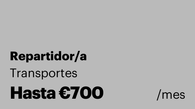 Repartidor/a
