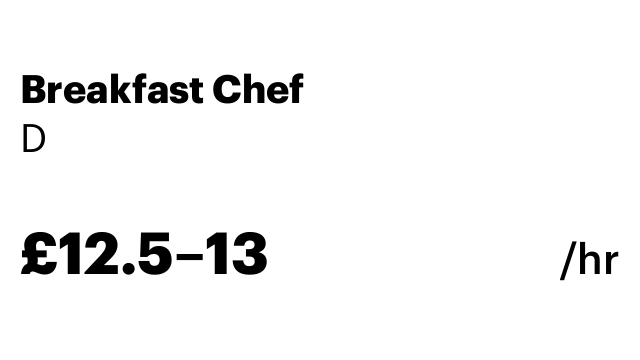 Breakfast Chef