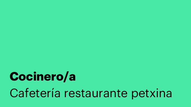 Cocinero/a