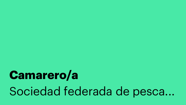 Camarero/a