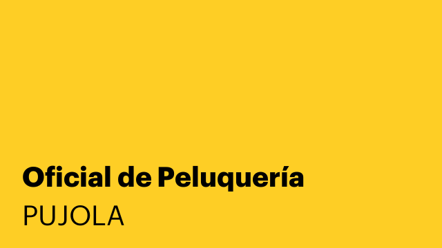 Oficial de Peluquería