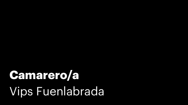 Camarero/a