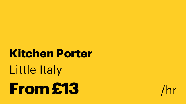 Kitchen Porter