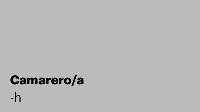 Camarero/a