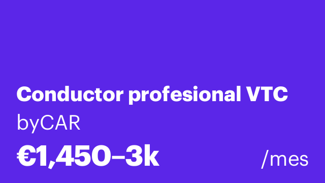 Conductor profesional VTC
