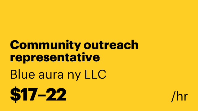 Community outreach representative