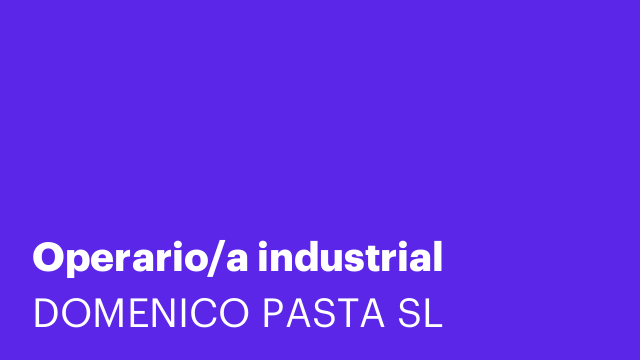 Operario/a industrial