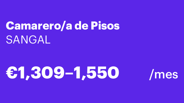 Camarero/a de Pisos