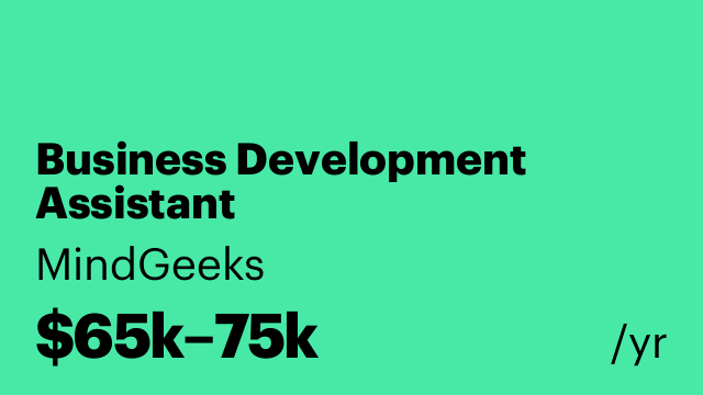 Business Development Assistant