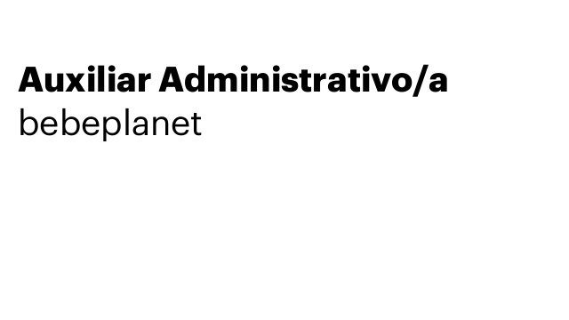 Auxiliar Administrativo/a