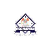 Squeaky clean cleaners logo
