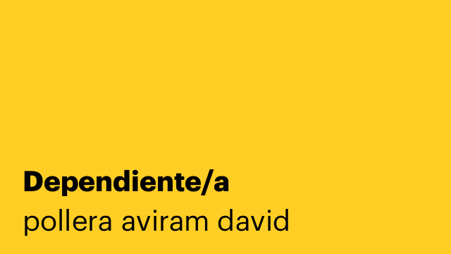 Dependiente/a