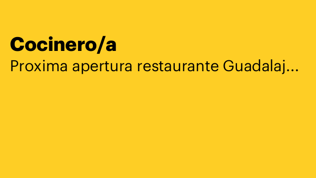 Cocinero/a