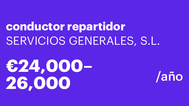 conductor repartidor