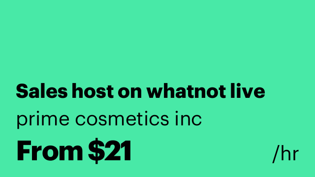 Sales host on whatnot live