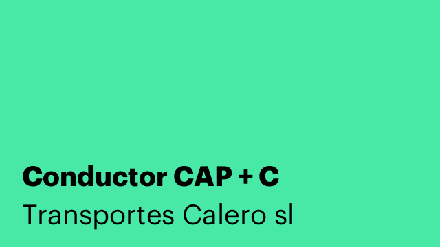 Conductor CAP + C