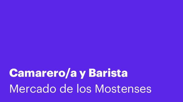 Camarero/a y Barista