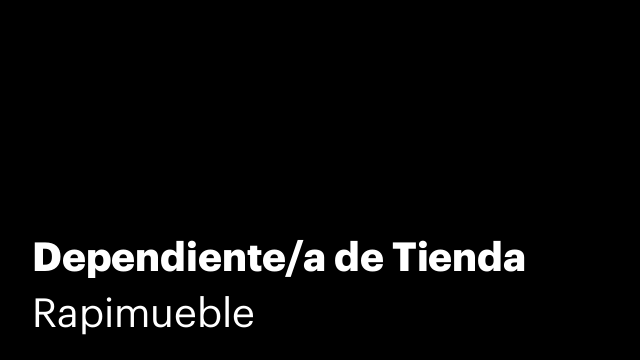 Dependiente/a de Tienda