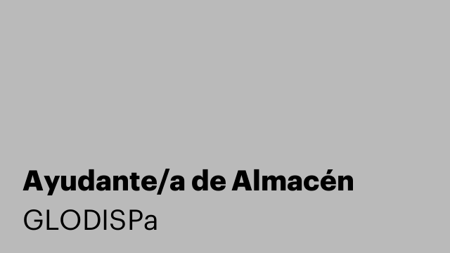Ayudante/a de Almacén