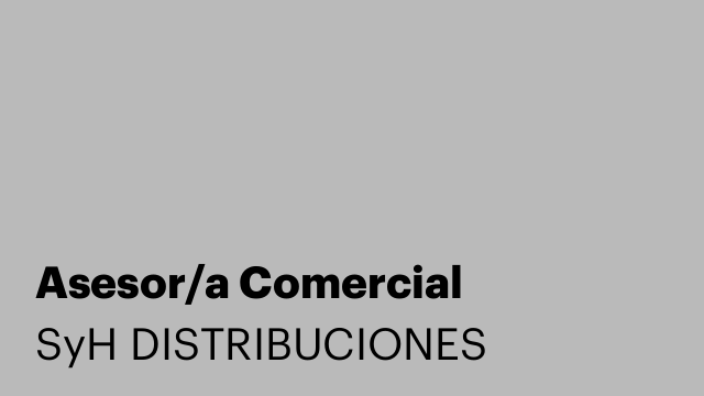 Asesor/a Comercial