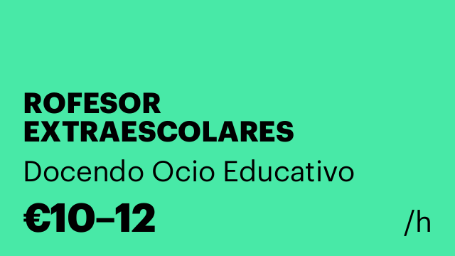 ROFESOR EXTRAESCOLARES COLEGIO MATER INMACULATA