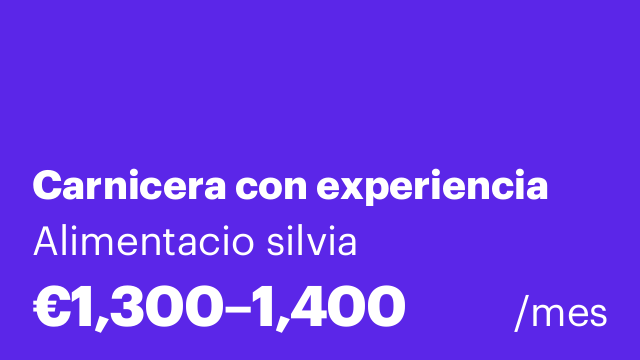 Carnicera con experiencia