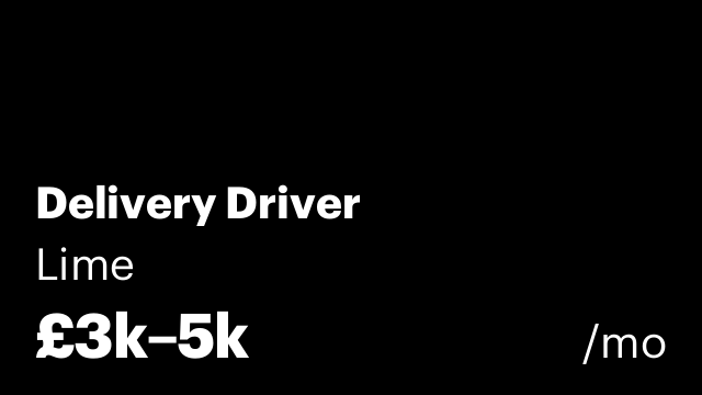 Delivery Driver