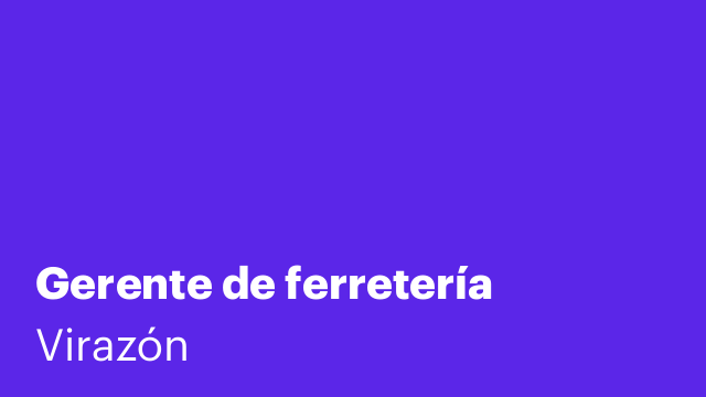 Gerente de ferretería
