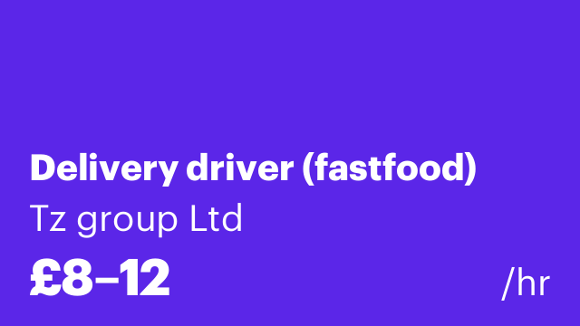 Delivery driver (fastfood)