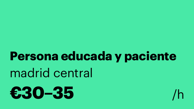 Persona educada y paciente