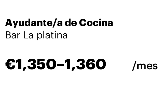 Ayudante/a de Cocina