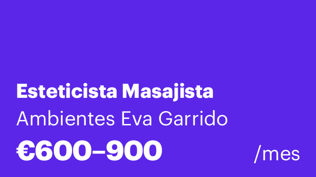 Esteticista Masajista
