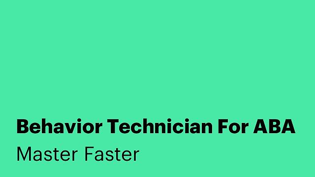 Behavior Technician For ABA