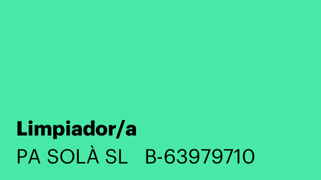 Limpiador/a