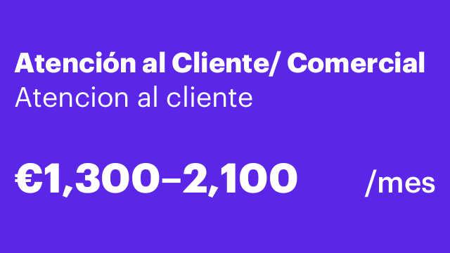 Atención al Cliente/ Comercial