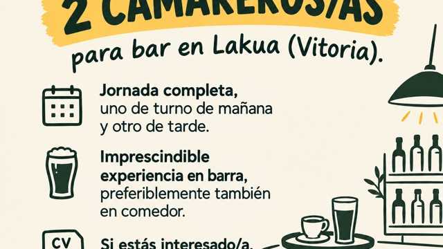Camarero/a de Barra