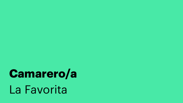 Camarero/a