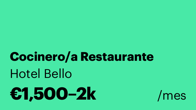 Cocinero/a Restaurante