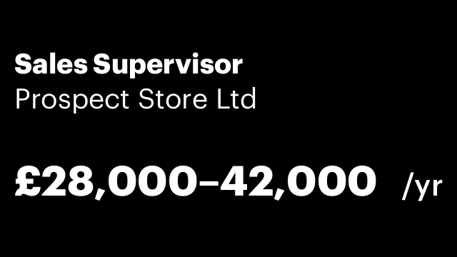 Sales Supervisor