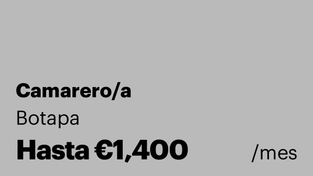 Camarero/a