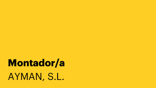 Montador/a