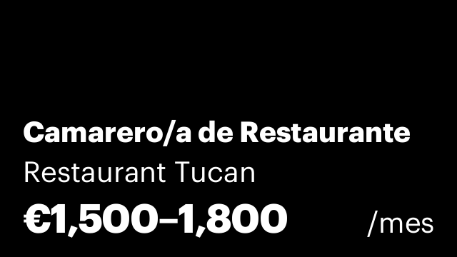 Camarero/a de Restaurante