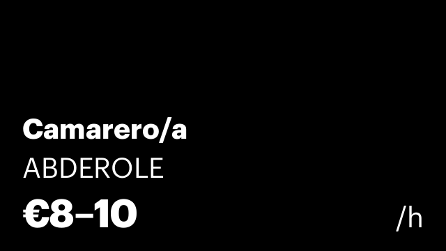 Camarero/a