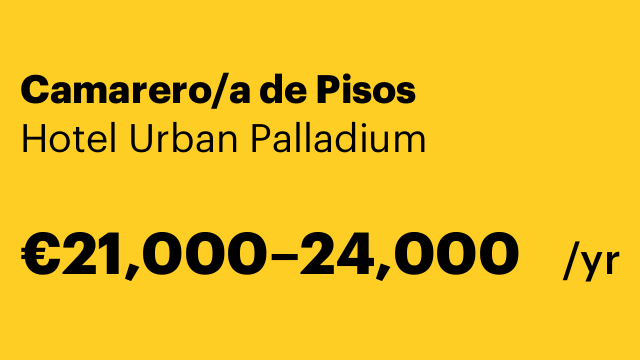 Camarero/a de Pisos