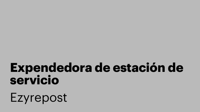 Expendedora de estación de servicio