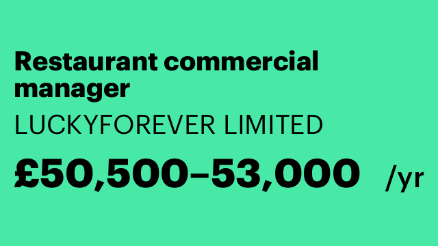 Restaurant commercial manager