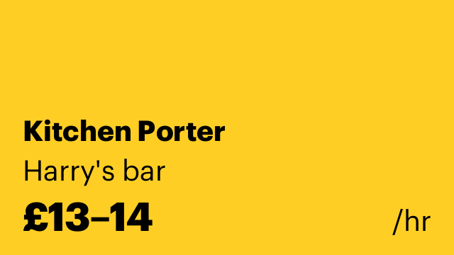 Kitchen Porter