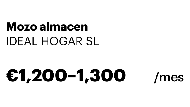 Mozo almacen