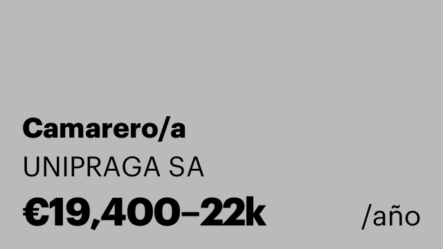 Camarero/a