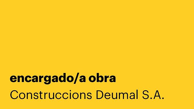 encargado/a obra